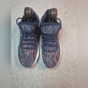 Adidas Men's Snickers Shoes Size 8 Blues Pink Athletic Sneakers